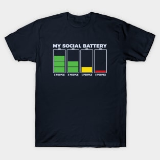 Introvert My Social Battery T-Shirt